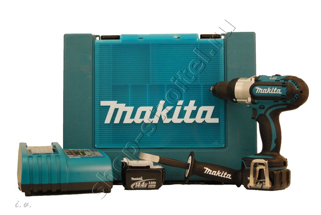 Увеличенная фотография Аккумуляторная дрель шуруповерт Makita BDF441 RFE